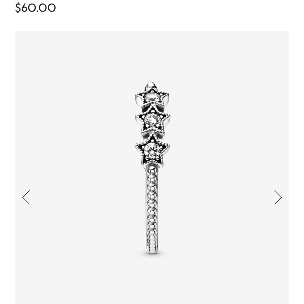 Pandora Celestial Stars Ring - Silver View 2